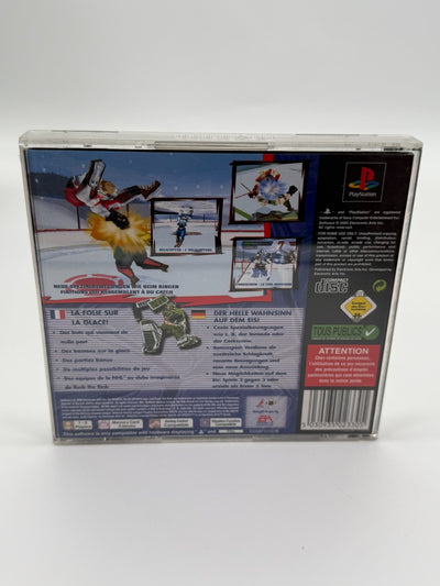 NHL Rock The Rink Sony Playstation 1 bon état complet en boîte