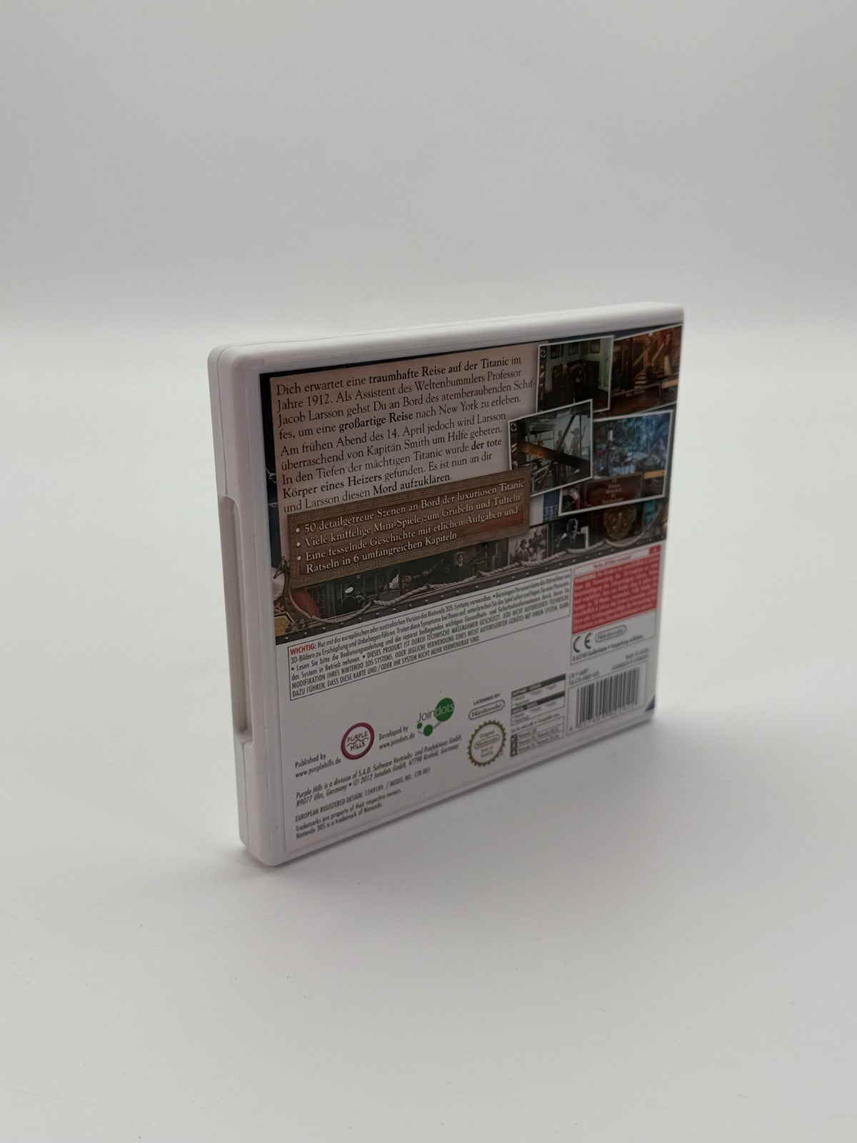 Murder On The Titanic Mystery 2 Nintendo 3DS Good Condition CIB OVP