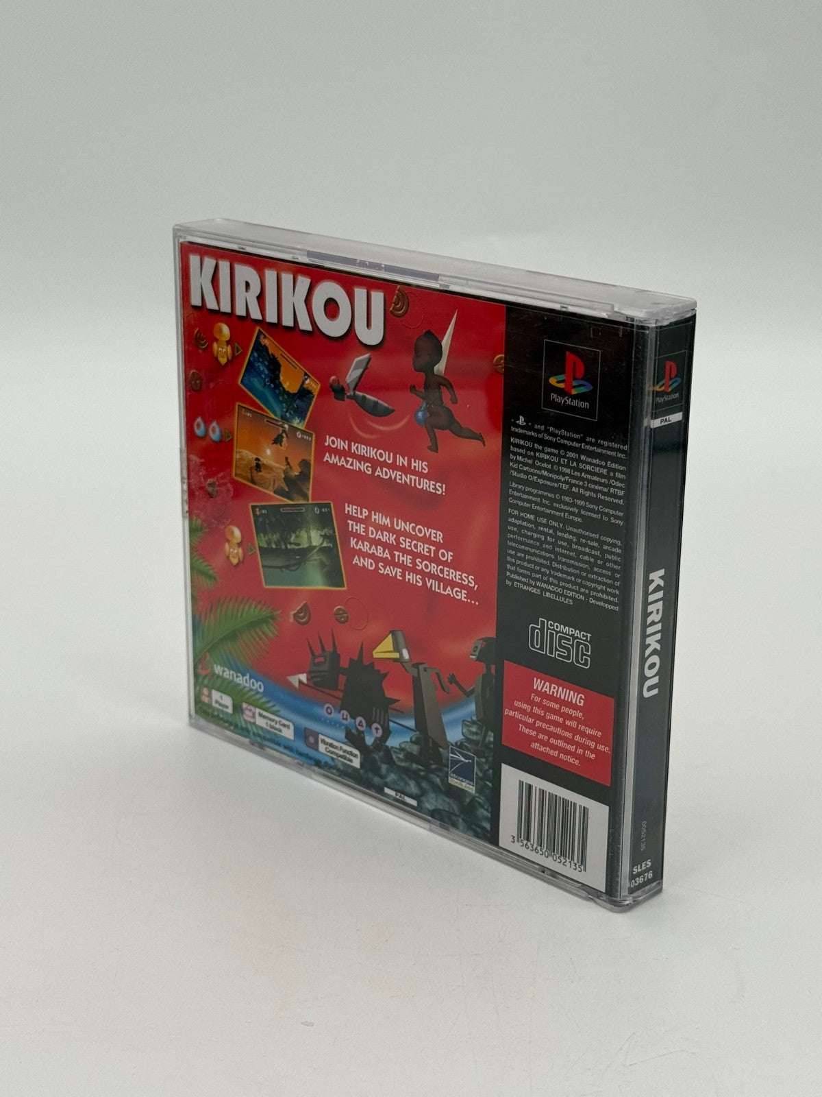 Kirikou Sony Playstation 1 guter Zustand CIB OVP