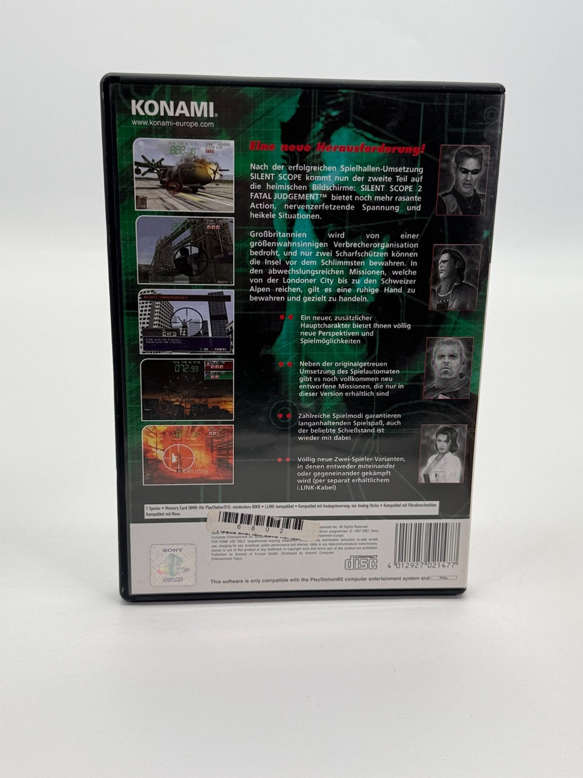 Silent Scope 2 Fatal Judgement Sony Playstation 2 Sehr guter Zustand CIB OVP