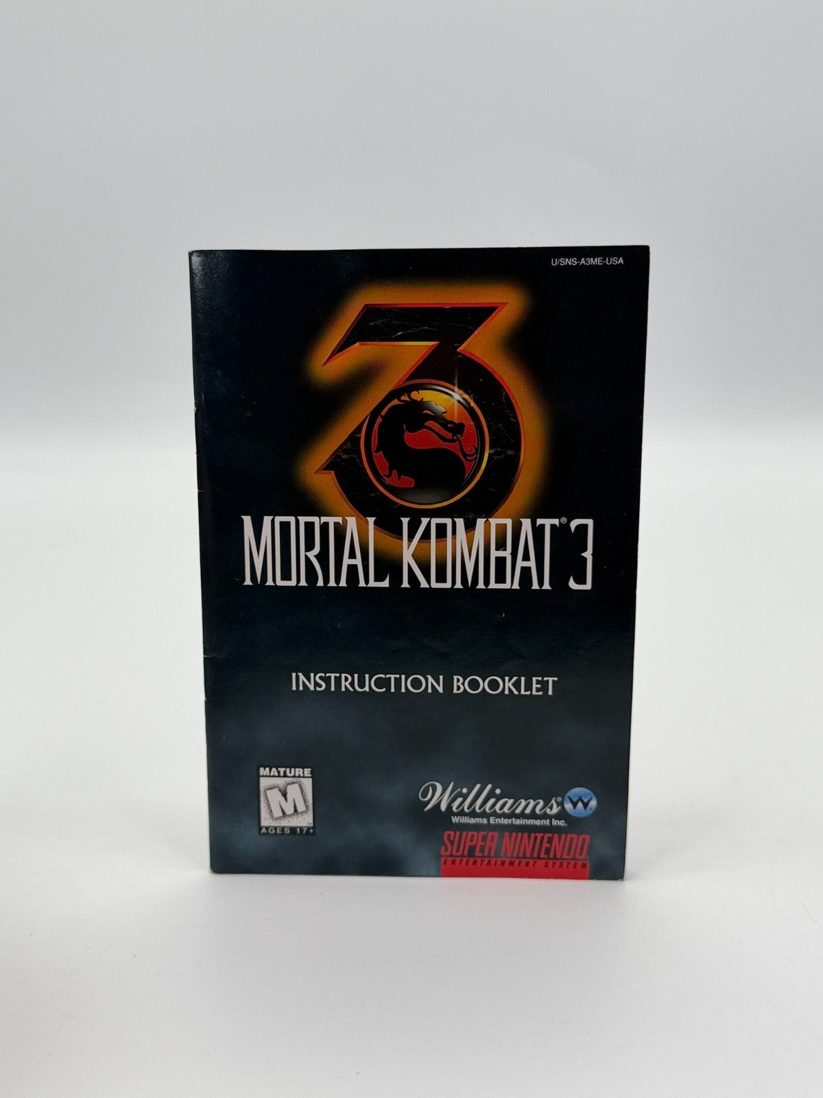 Mortal Kombat 3 Super Nintendo SNES NTSC-U/C Manuel et cartouche