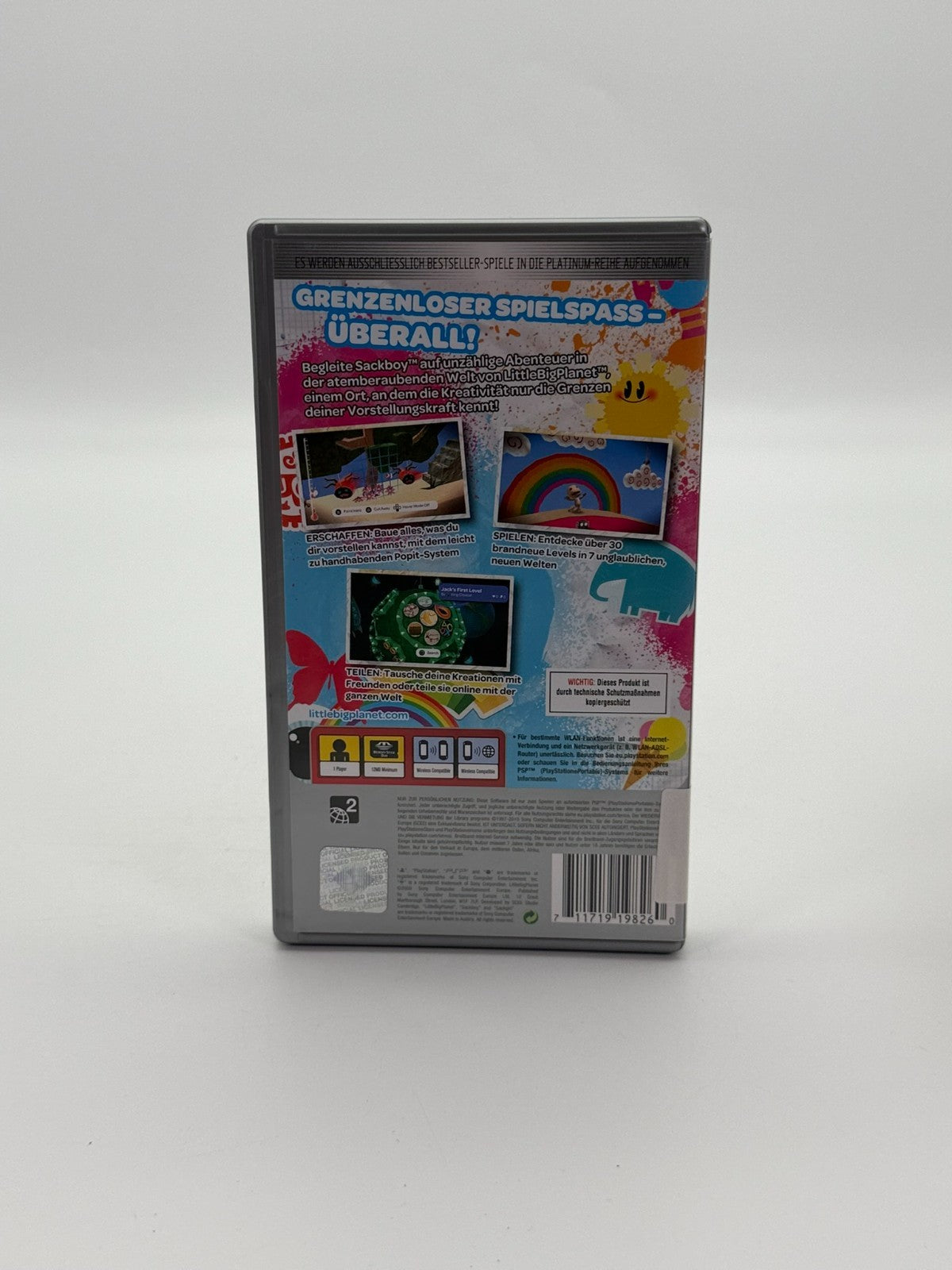 Little Big Planet Platinum Sony PSP Sehr guter Zustand CIB OVP