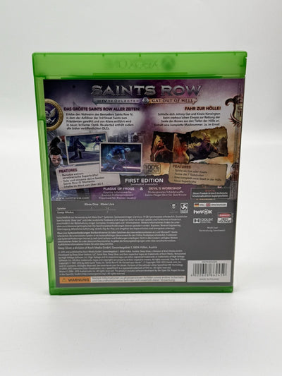 Saints Row IV & Gat Out Of Hell Microsoft XBox One État quasi neuf CIB OVP