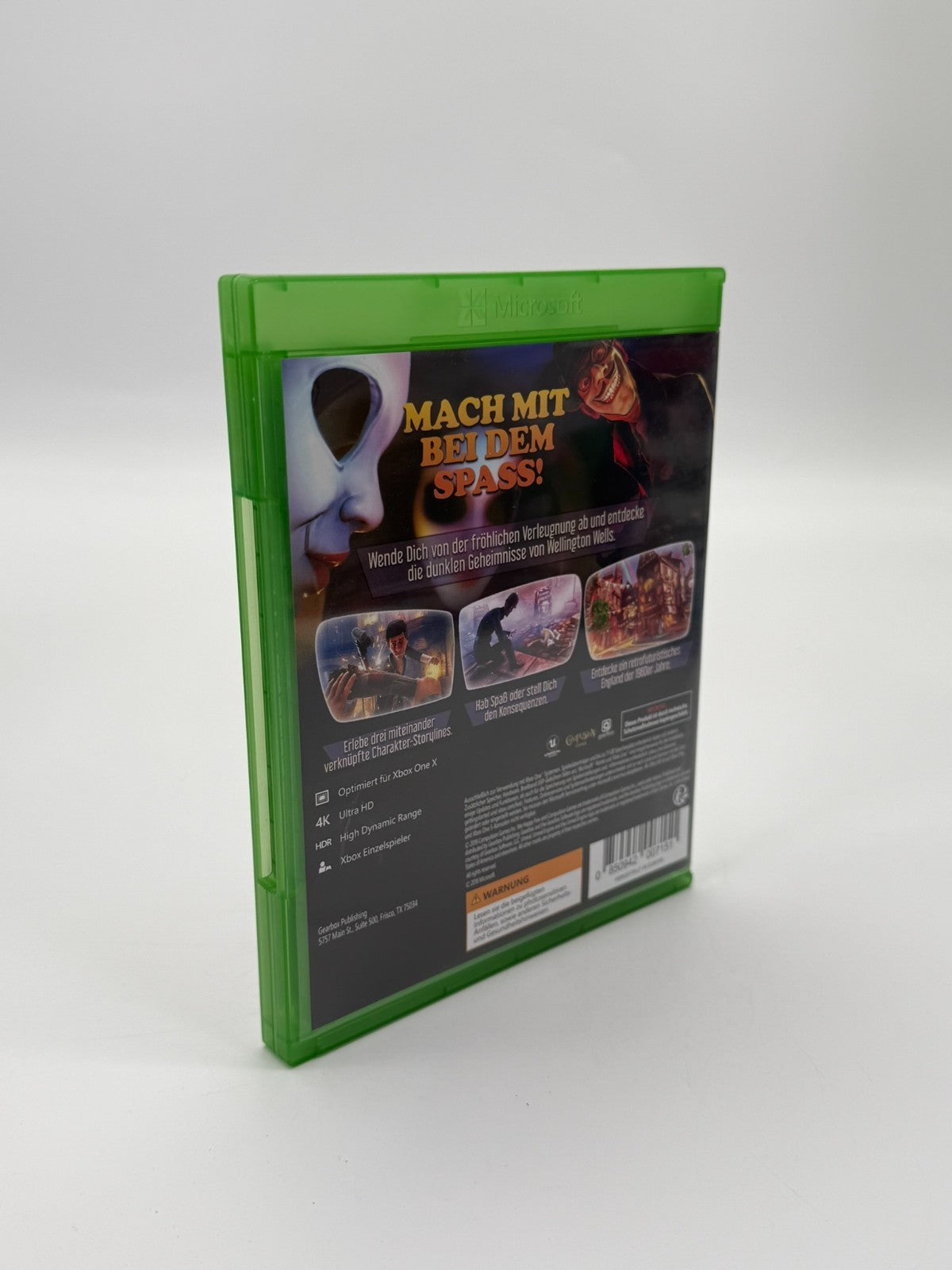 We Happy Few Microsoft XBox One Very Good Condition CIB OVP