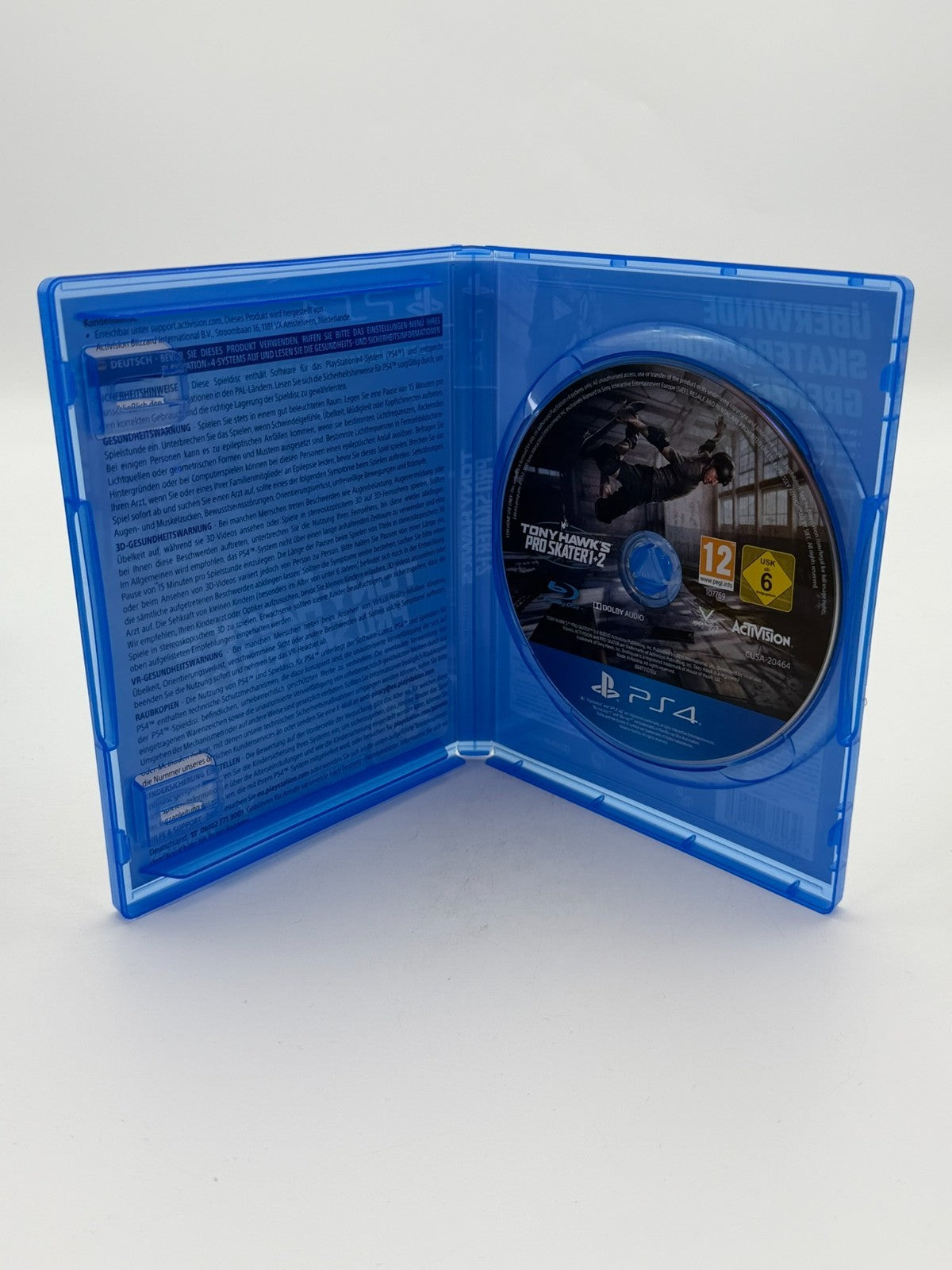 Tony Hawks Pro Skater 1+2 Sony Playstation 4 Sehr guter Zustand OVP