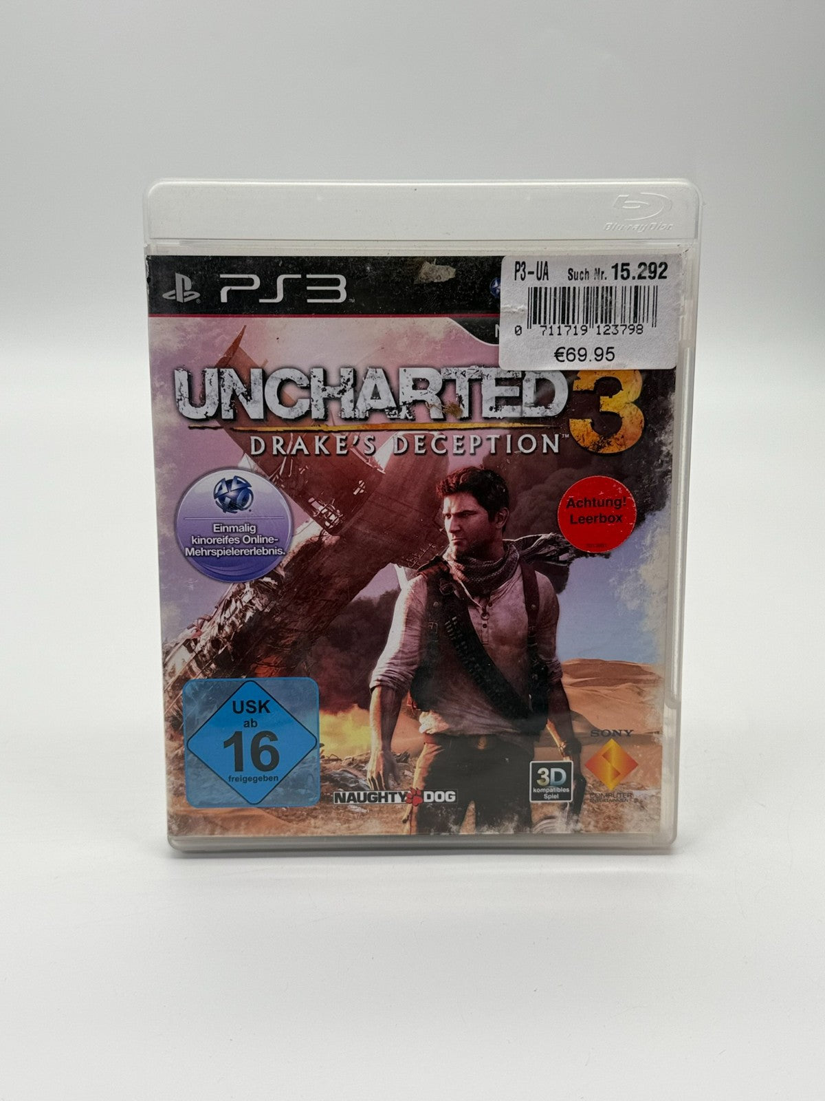 Uncharted 3 Drake's Deception Sony PlayStation 3 Good Condition CIB OVP
