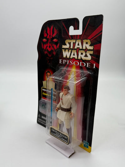 Star Wars Épisode 1 Obi-Wan Kenobi avec sabre laser et comlink Neuf Non ouvert