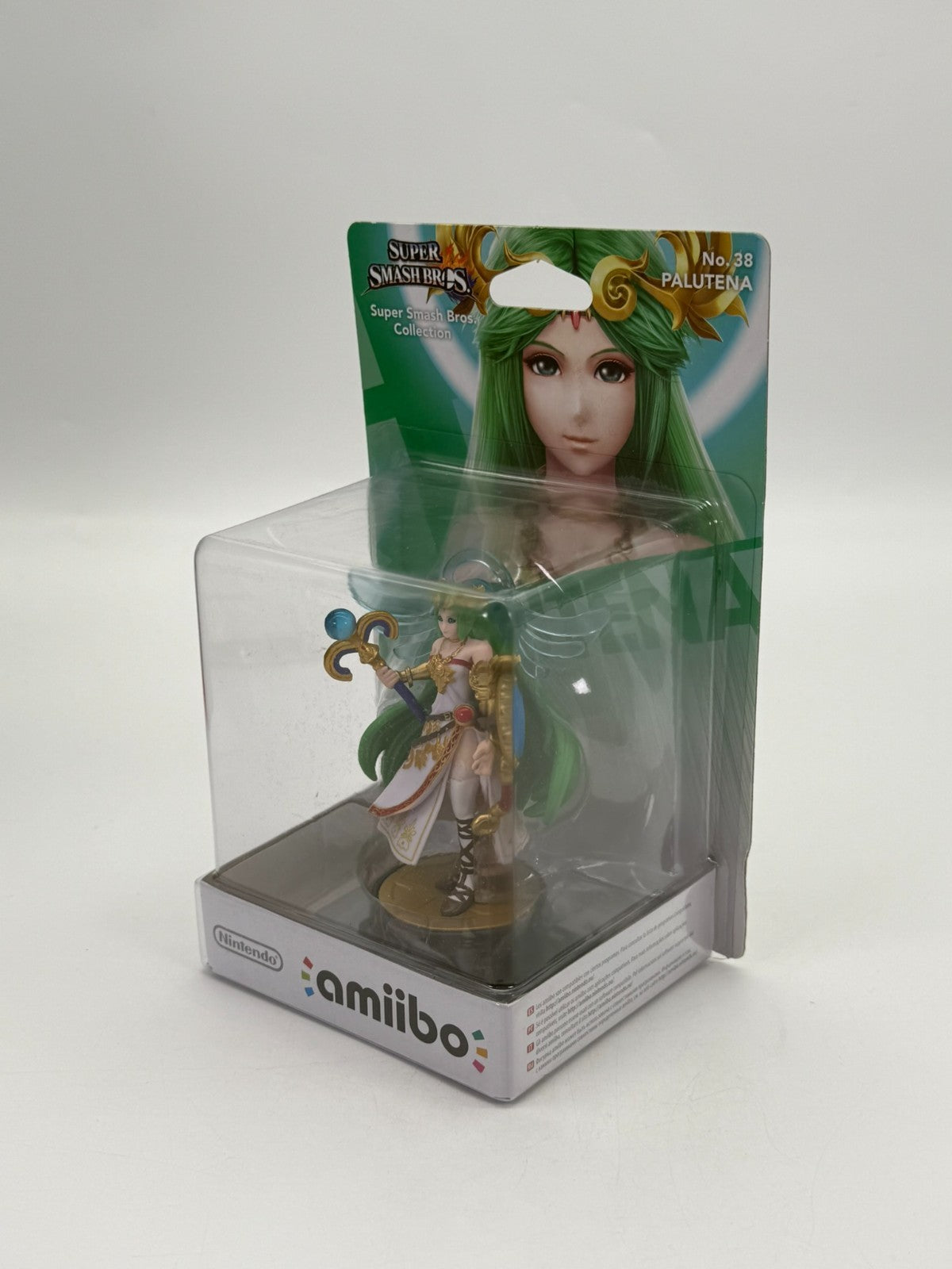 Super Smash Bros. Palutena Nº 38 Amiibo Scellé Neuf Complet en Boîte (CIB) Emballage d'Origine (OVP)