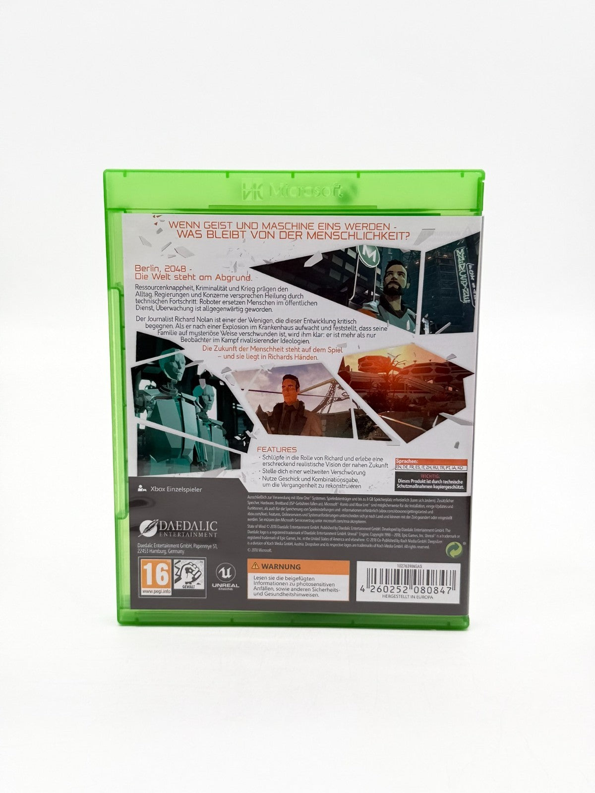 State Of Mind Microsoft XBox One Très bon état Emballage d'origine
