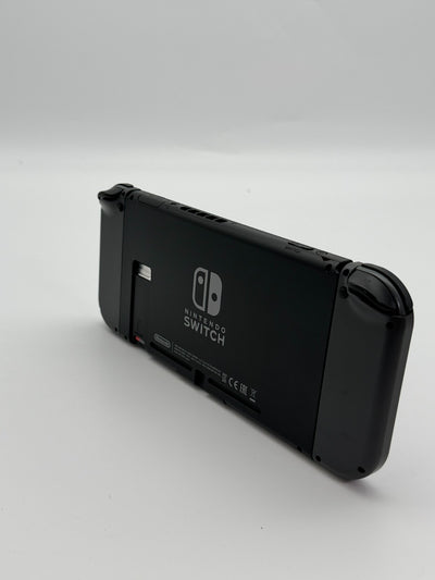 Nintendo Switch V2 Konsole Grau guter Zustand mit Originalverpackung hintere Halterung fehlt