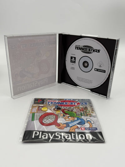 World Tennis Stars Sony Playstation 1 Good Condition CIB OVP