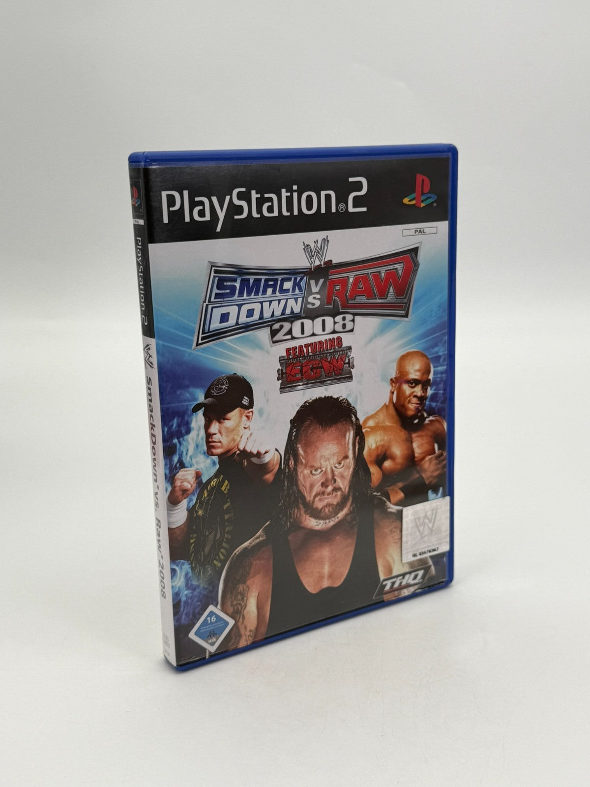 WWE Smack Down vs. Raw 2008 Sony Playstation 2 bon état CIB OVP
