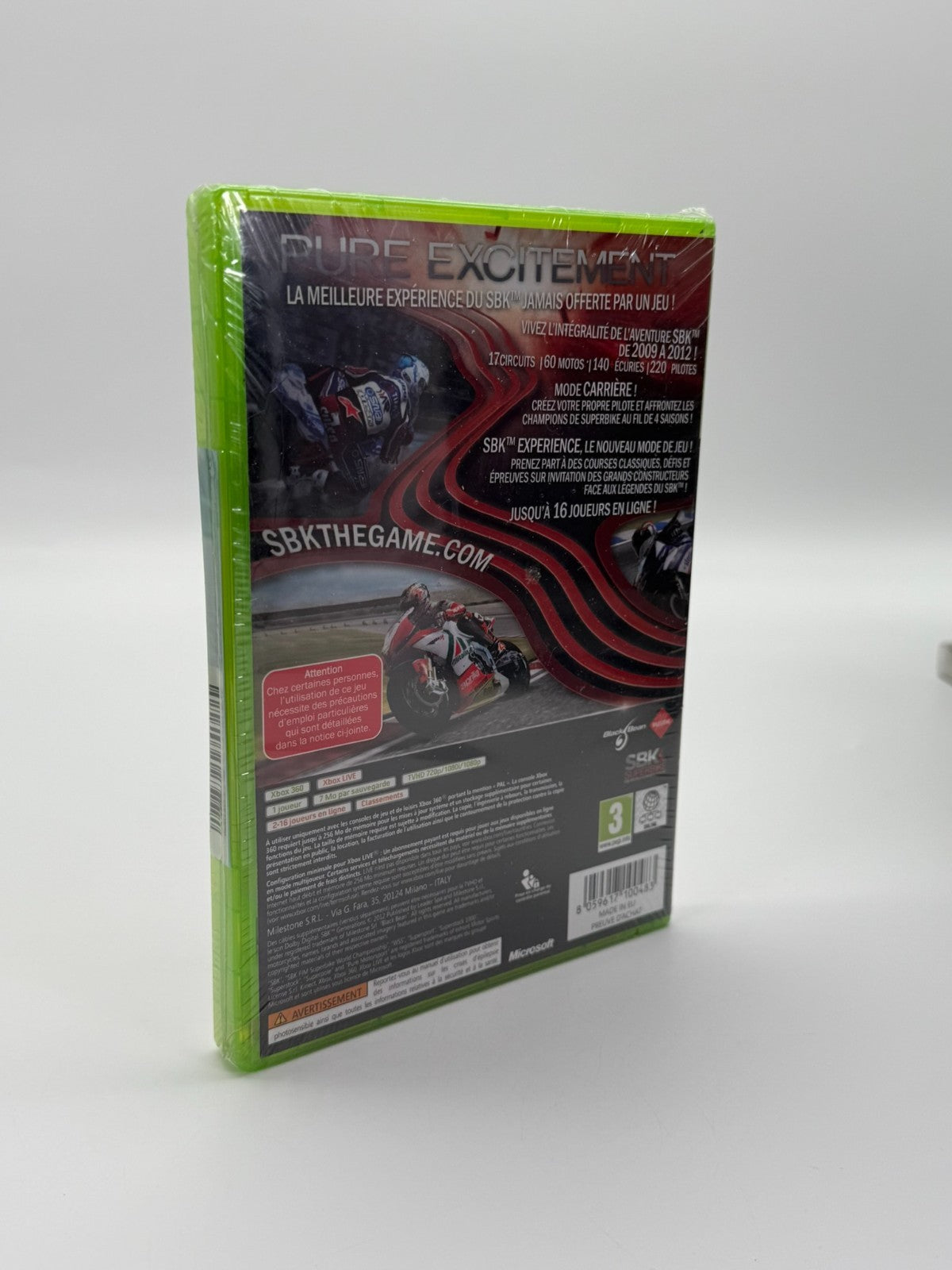 SBK Generations Microsoft Xbox 360 New Factory Sealed CIB OVP