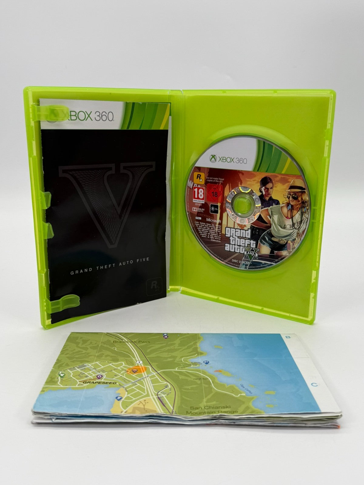Grand Theft Auto V Microsoft Xbox 360 Bon état CIB Boîte
