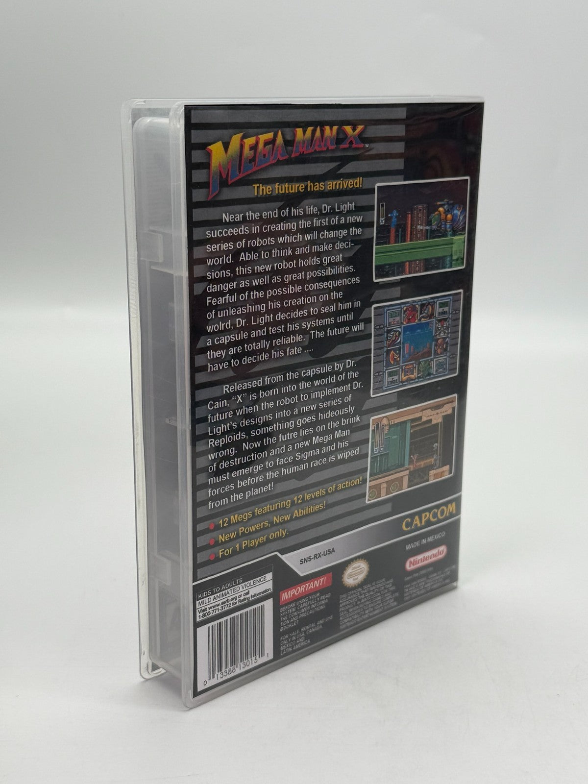 Mega Man X Super Nintendo SNES NTSC-U/C Very good condition Cartridge + Manual