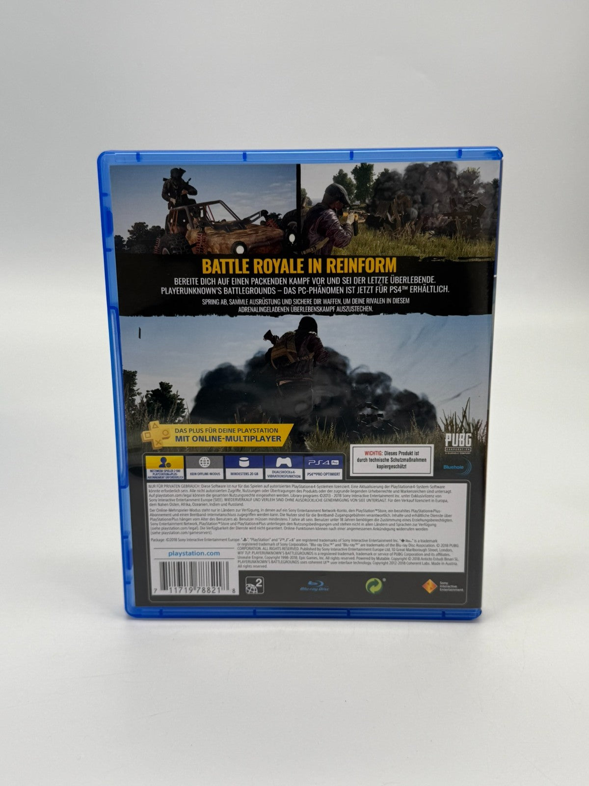 Playerunknown's Battlegrounds Sony Playstation 4 Très bon état Emballage d'origine