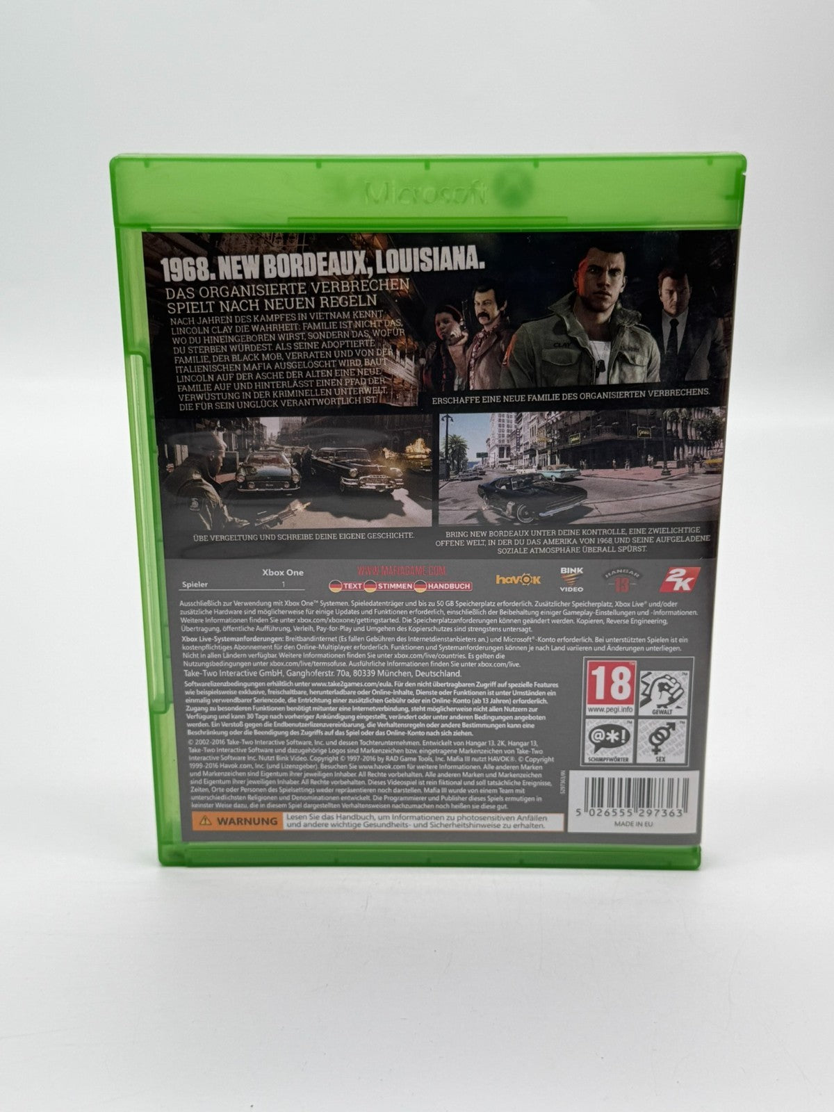 Mafia III Microsoft Xbox One Like New CIB OVP
