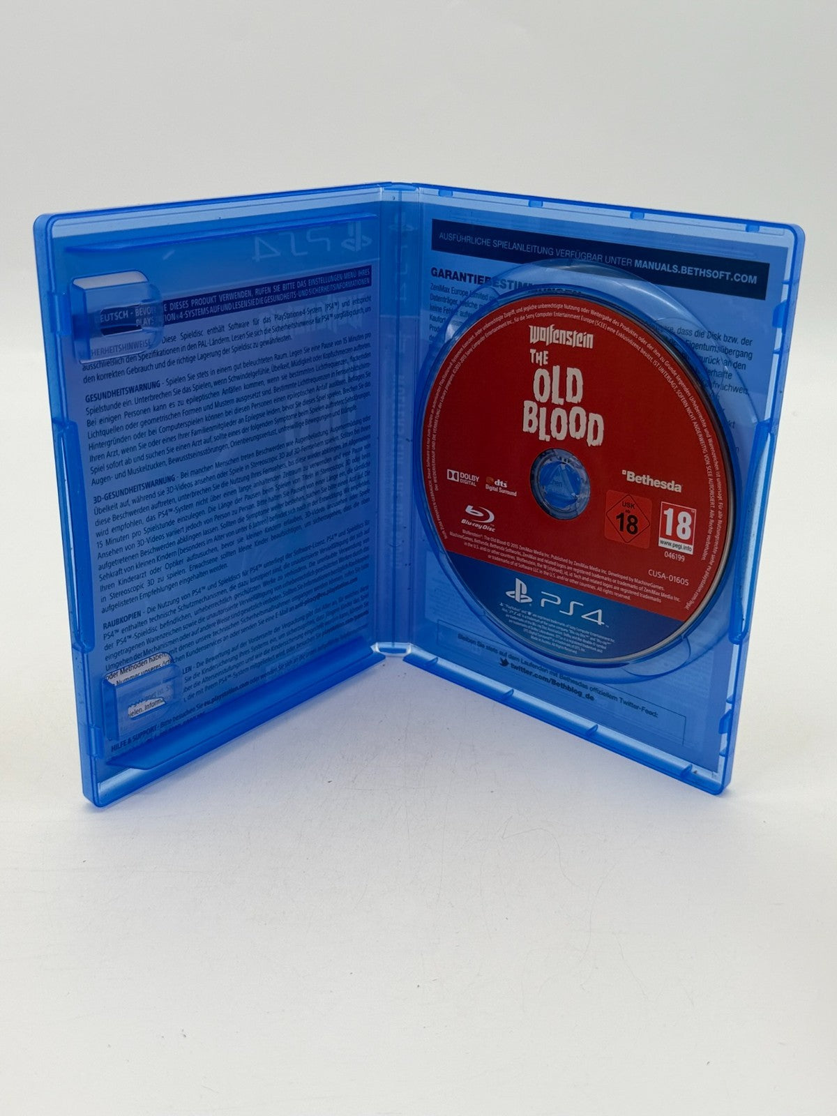 Wolfenstein The Old Blood Sony Playstation 4 AT Sehr guter Zustand OVP