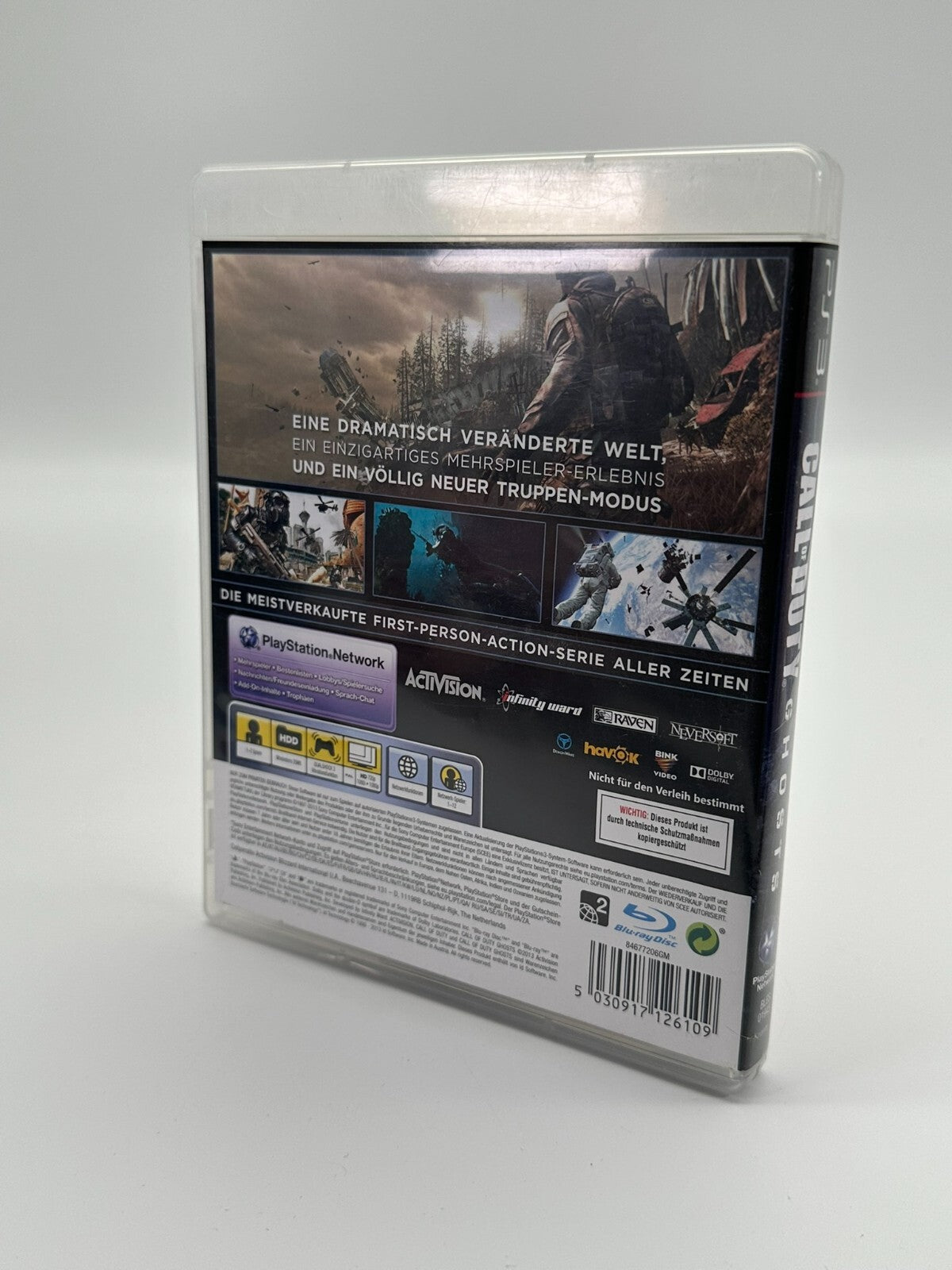 Call of Duty Ghosts Sony Playstation 3 PS3 guter Zustand CIB OVP