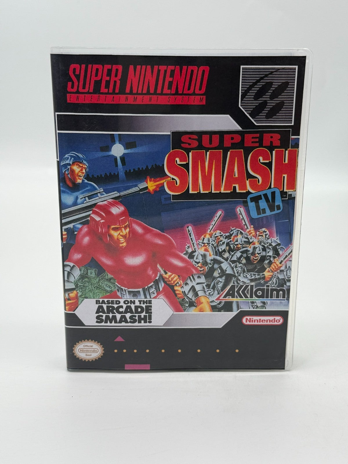 Super Smash T.V. Super Nintendo SNES NTSC-U/C bon - très bon cartouche + manuel
