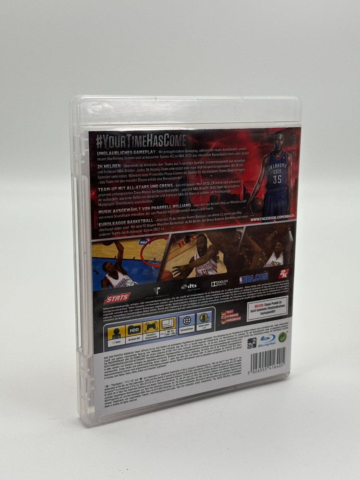 NBA 2K15 Sony Playstation 3 PS3 guter Zustand CIB OVP