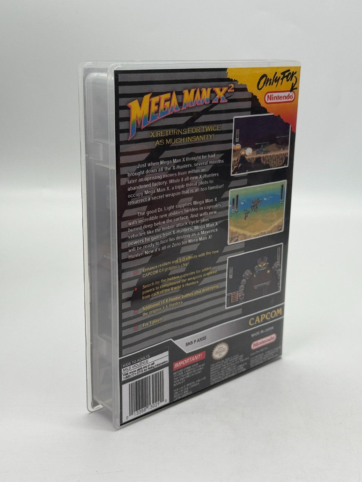 Mega Man X2 Super Nintendo SNES NTSC-U/C Good Condition Cartridge + Manual