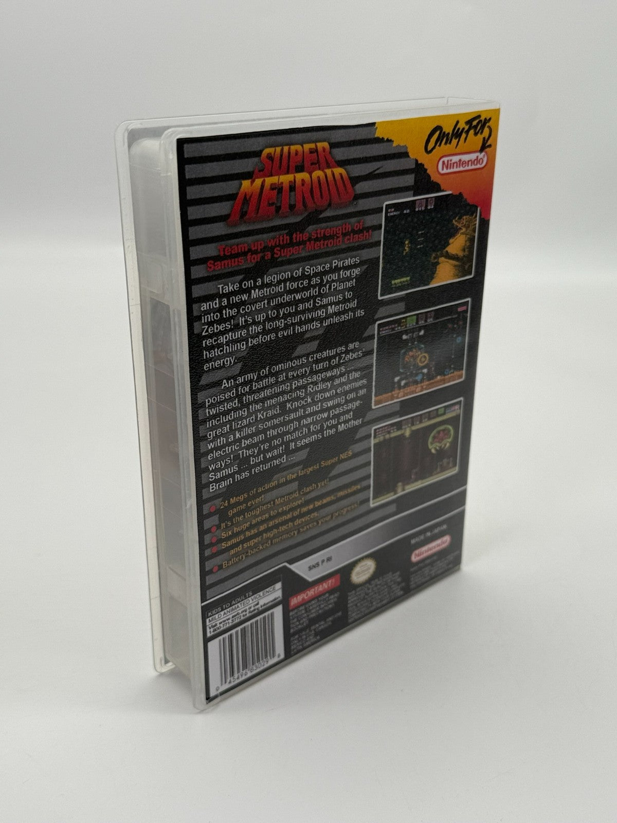 Super Metroid Super Nintendo SNES NTSC-U/C good condition manual + cartridge