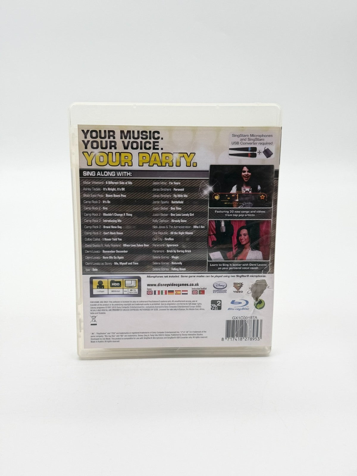 Disney Sing It Party Hits Sony Playstation 3 guter Zustand CIB OVP