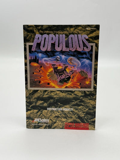 Populous Super Nintendo SNES NTSC-U/C guter - Sehr guter Zustand