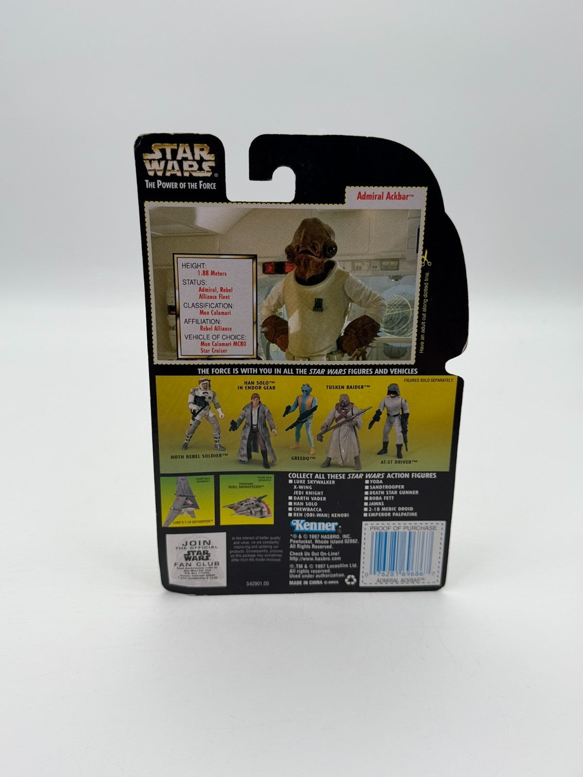 Figurine Star Wars Amiral Ackbar The Kenner Collection Neuve Non ouverte