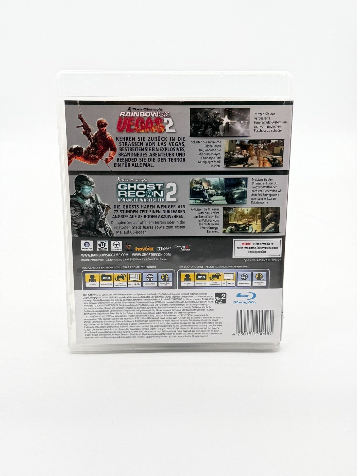 Rainbow Six Vegas 2 Complete Edition + Ghost Recon Warfighter Sony Playstation 3