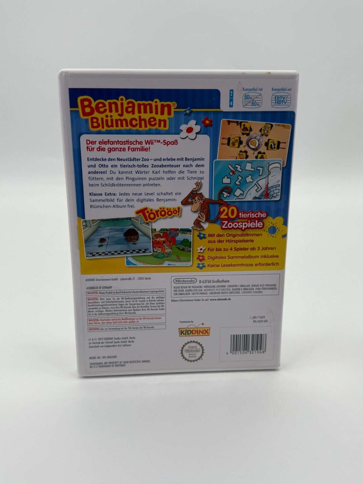 Benjamin Blümchen Törööö im Zoo Nintendo Wii guter Zustand CIB OVP