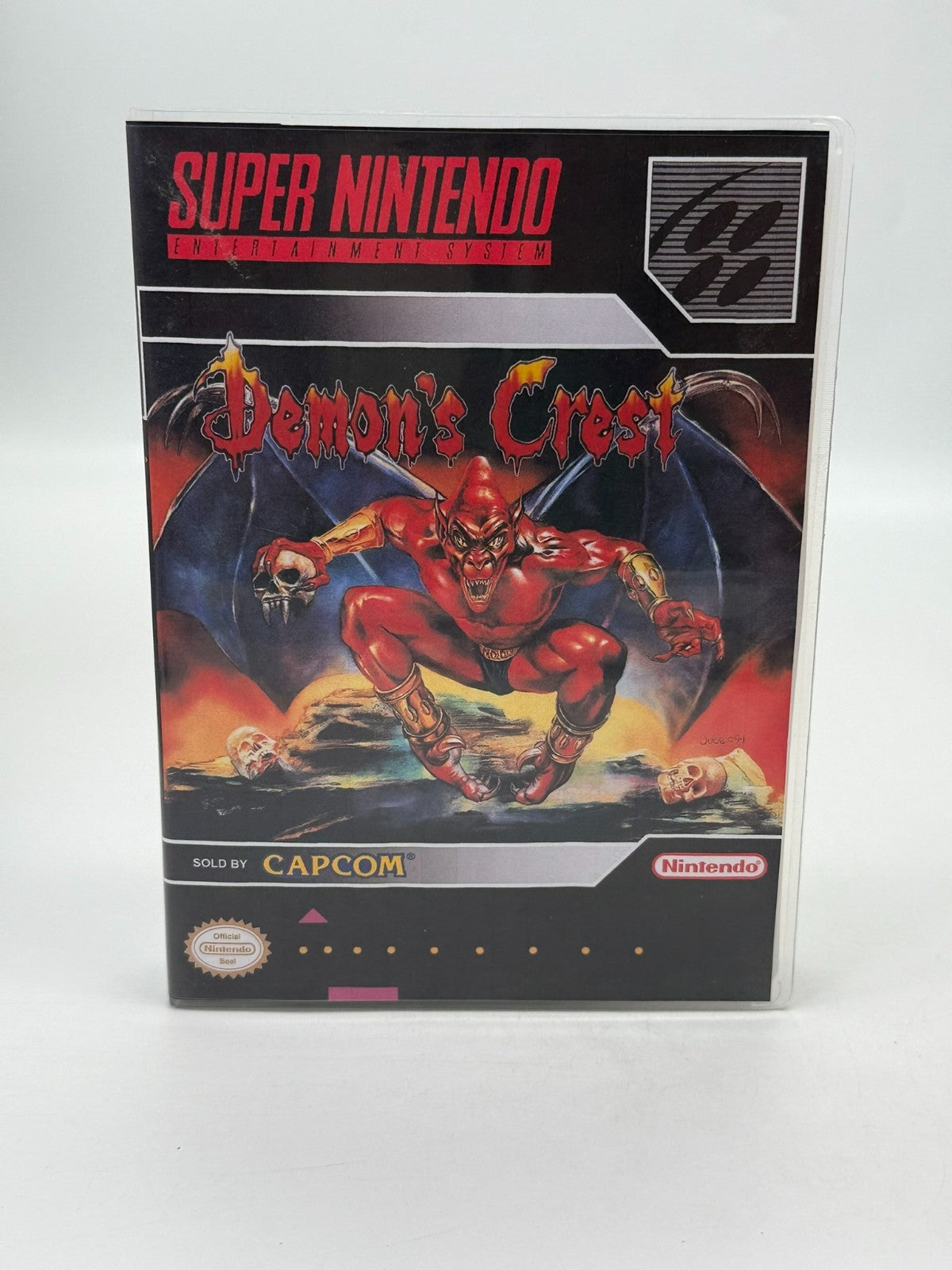 Demon's Crest Super Nintendo SNES NTSC-U/C Good Condition Manual + Cartridge