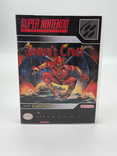 Demons Crest Super Nintendo SNES NTSC-U/C guter Zustand Anleitung + Modul