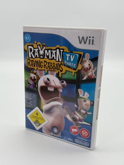Rayman Raving Rabbids TV Party Nintendo Wii Sehr guter Zustand CIB OVP