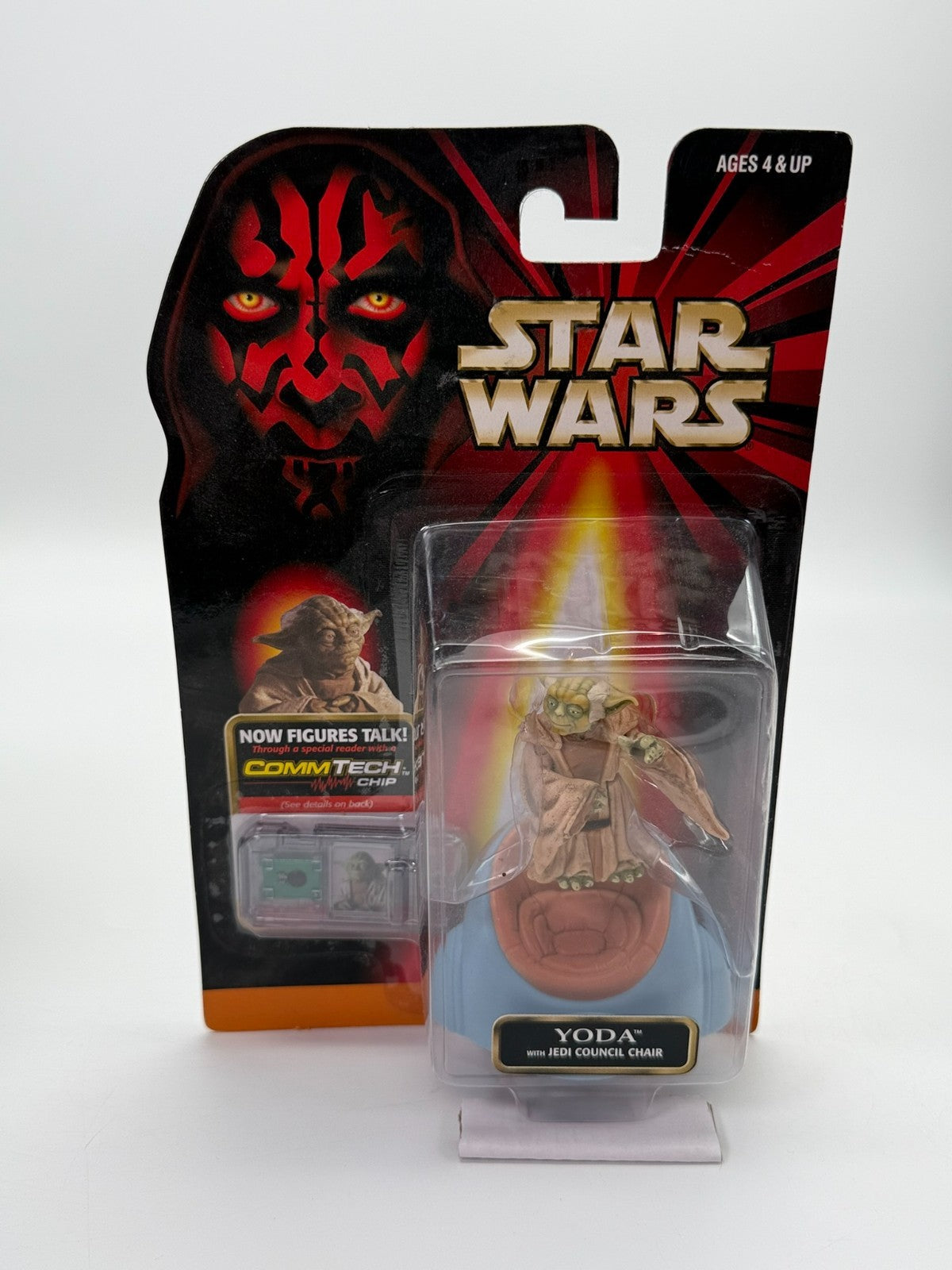 Star Wars Episode 1 Yoda With Jedi Council Chair New Unopened Comm Tech Chip