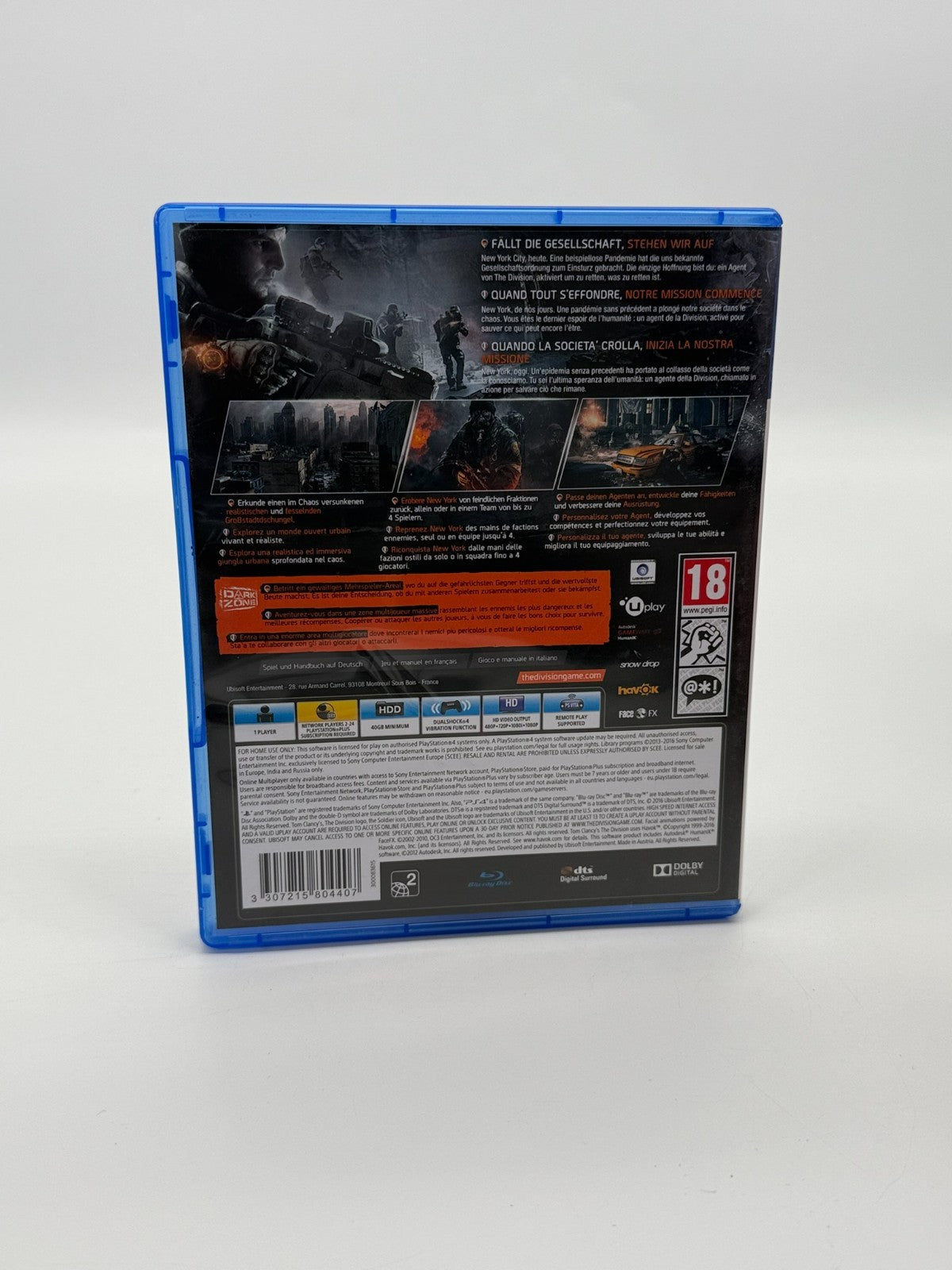 Tom Clancy's The Division Sony PlayStation 4 Good Condition CIB