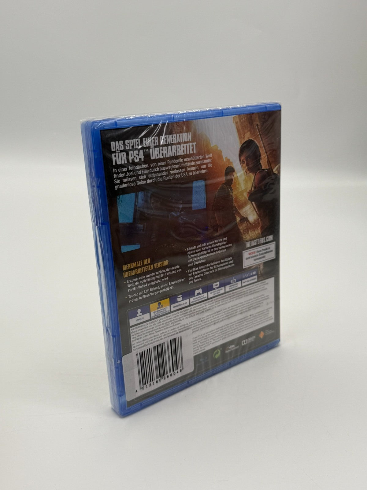 The Last Of Us Remastered Sony Playstation 4 Neuf sous blister CIB OVP