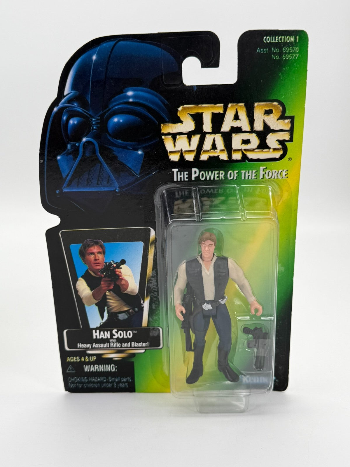 Han Solo + Fusil & Blaster Star Wars Figurine Hasbro Kenner Neuf Bon État 1997
