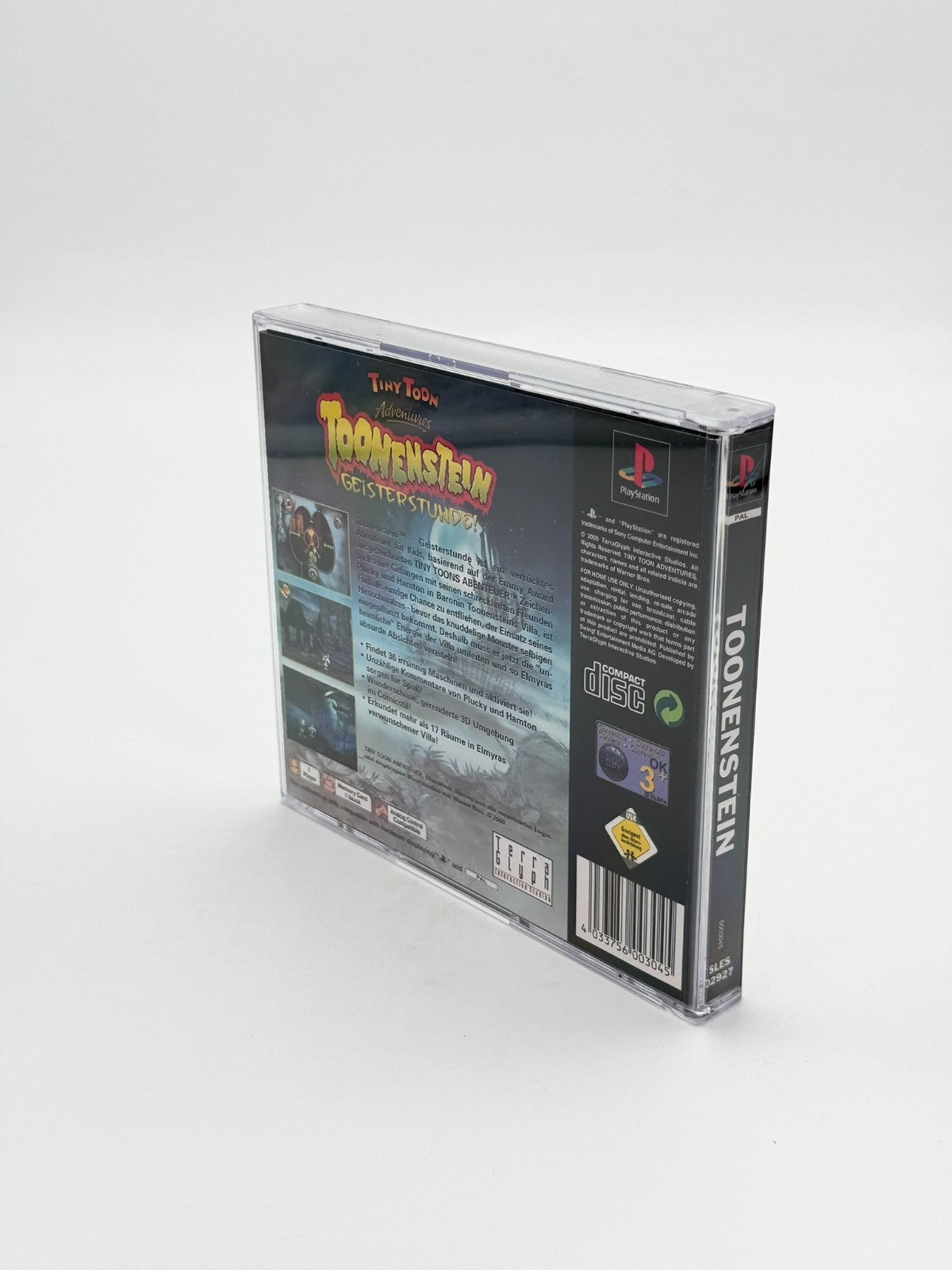 Tiny Toon Tonnenstein Geisterstunde Sony Playstation 1 guter Zustand CIB Reprohülle