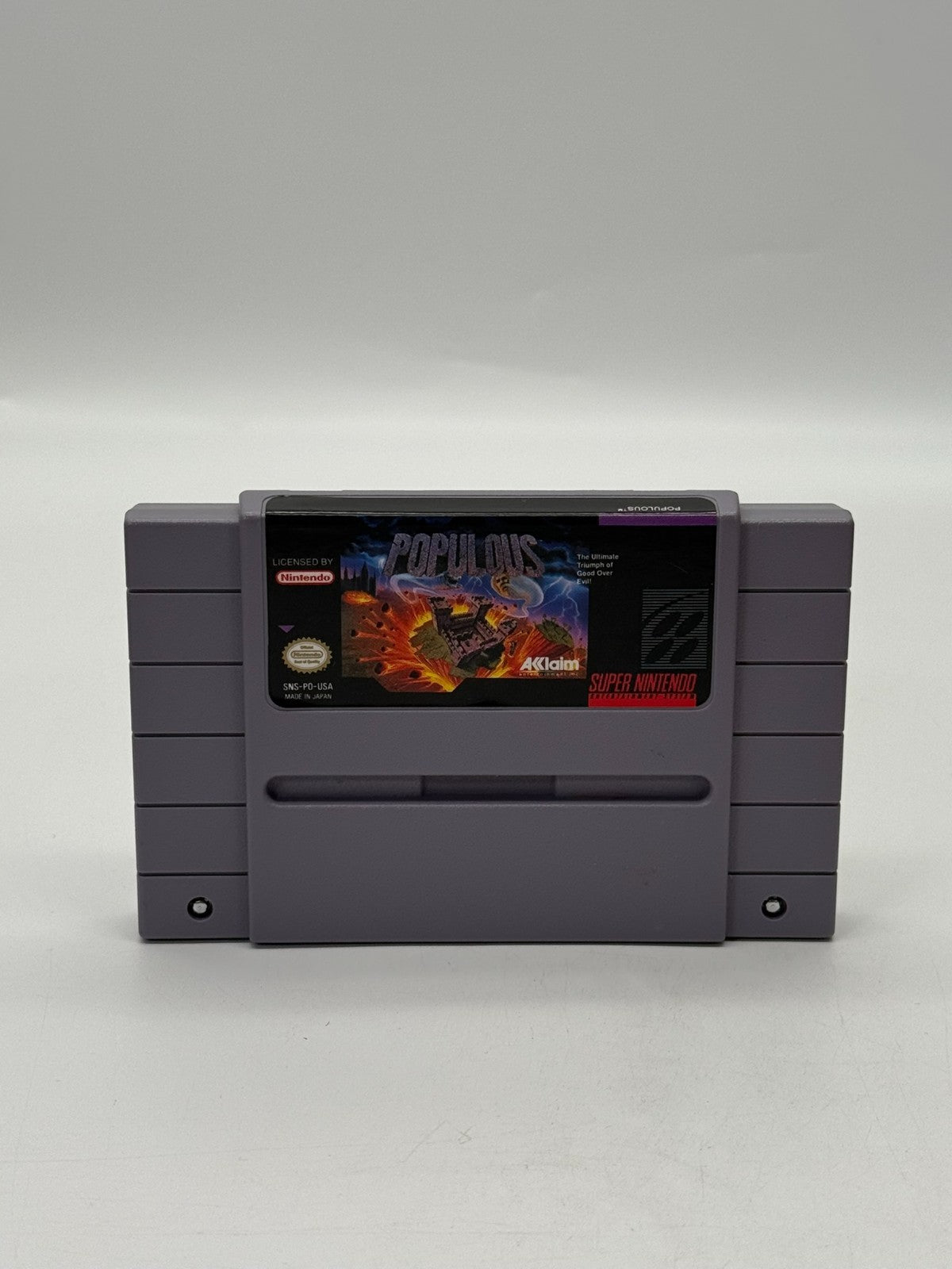 Populous Super Nintendo SNES NTSC-U/C guter - Sehr guter Zustand