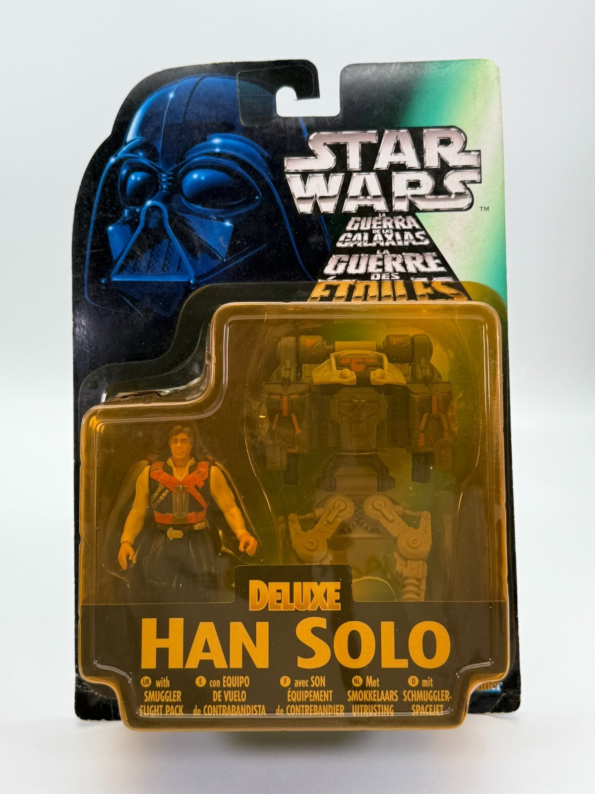 Figurine Han Solo Deluxe Star Wars Hasbro Kenner Neuve Bon état Emballage d'origine 1997