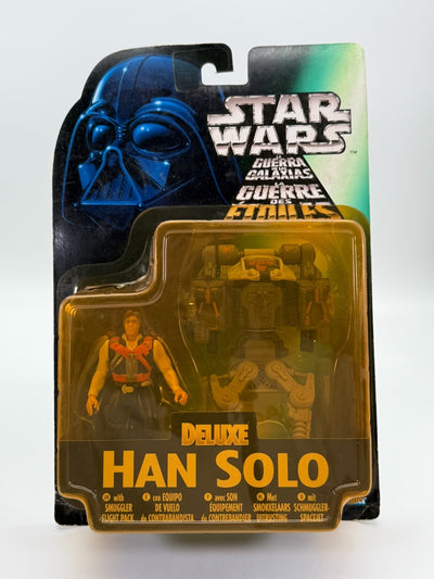 Figurine Han Solo Deluxe Star Wars Hasbro Kenner Neuve Bon état Emballage d'origine 1997