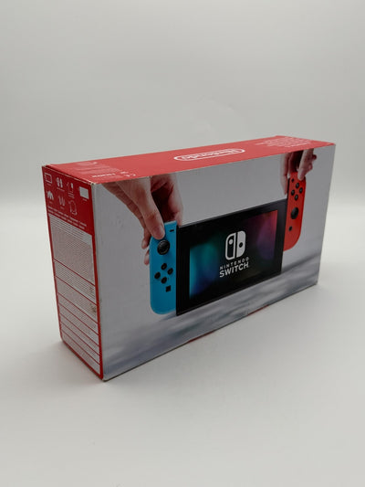 Nintendo Switch V1 Konsole Grün Rot guter Zustand mit Originalverpackung