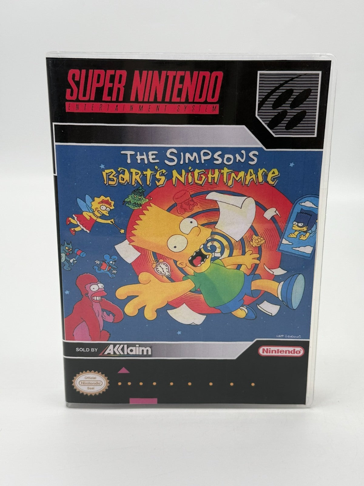 The Simpsons Bart's Nightmare Super Nintendo SNES NTSC-U/C Bon état