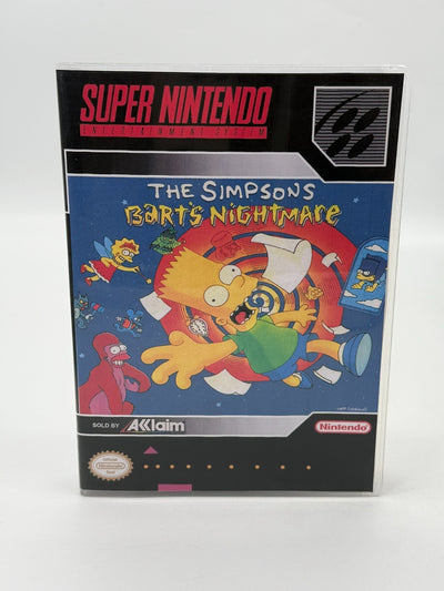 The Simpsons Barts Nightmare Super Nintendo SNES NTSC-U/C Guter Zustand