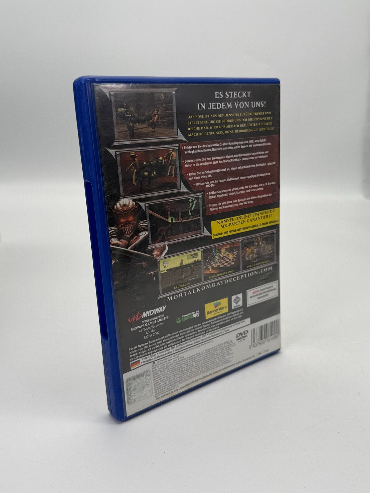 Mortal Kombat Deception Sony Playstation 2 guter Zustand CIB OVP