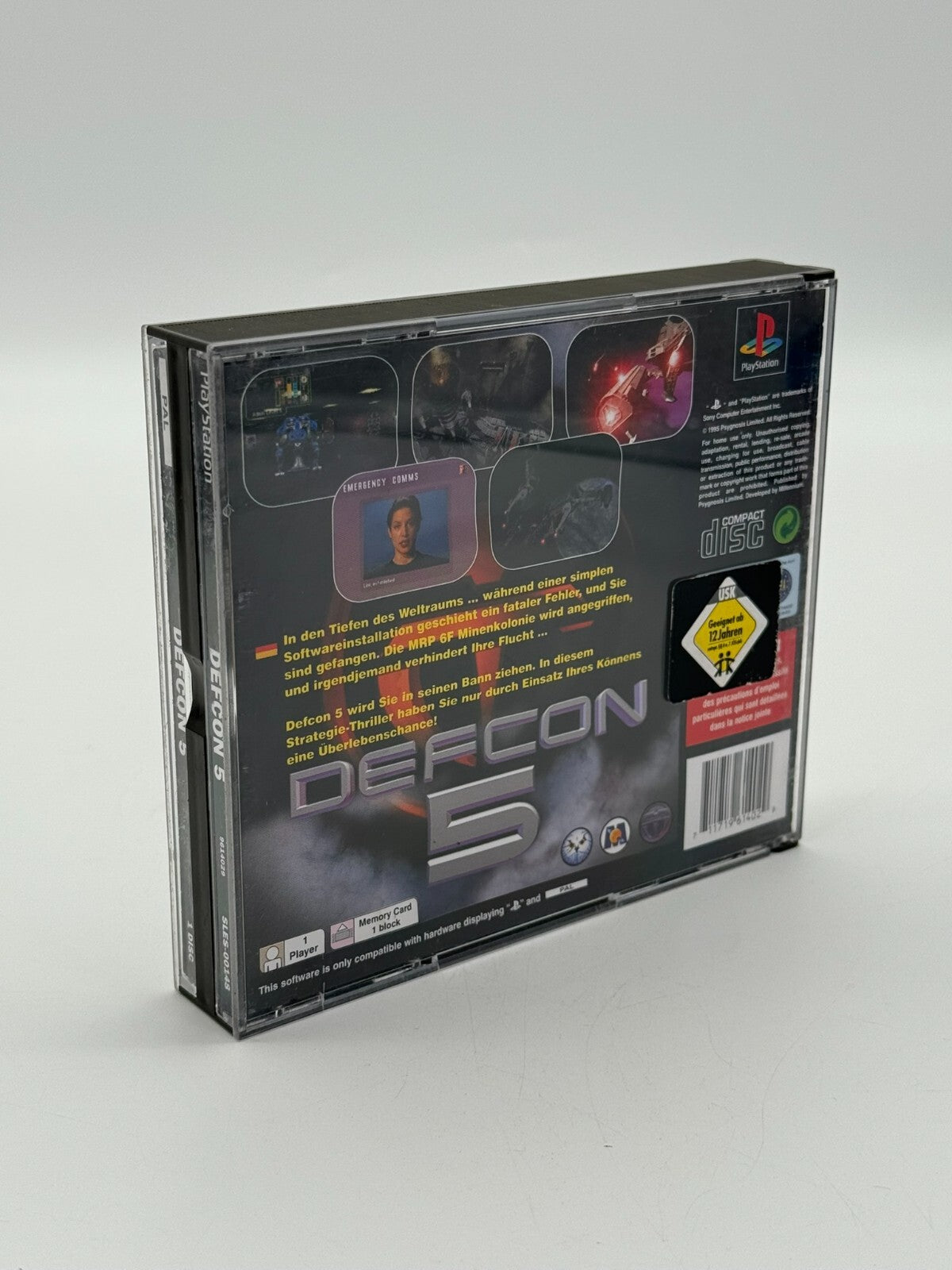Defcon 5 Sony Playstation 1 PS1 PSX PsOne Big Box guter Zustand CIB OVP