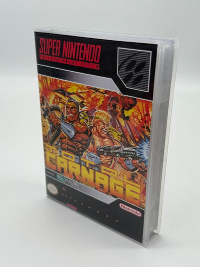 Total Carnage Super Nintendo SNES NTSC-U/C bon - Très bon notice + cartouche