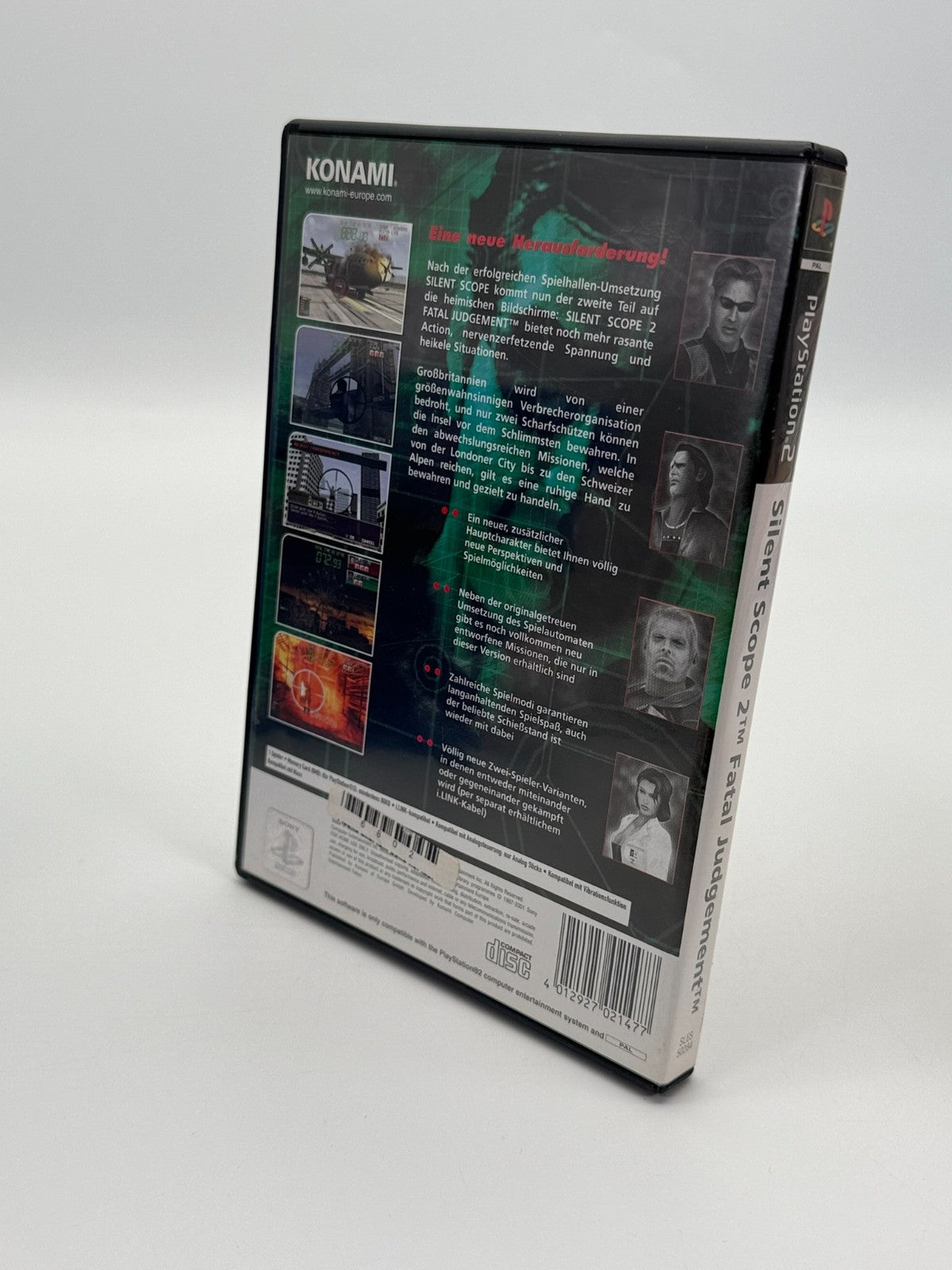 Silent Scope 2 Fatal Judgement Sony Playstation 2 Sehr guter Zustand CIB OVP
